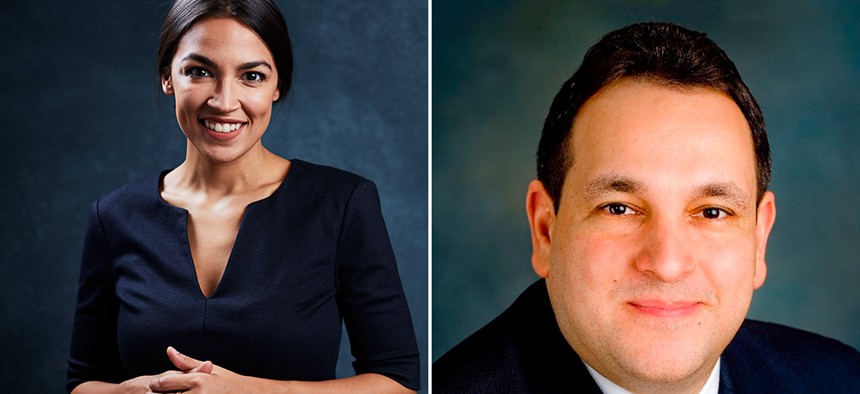 Alexandria Ocasio-Cortez and Hiram Monserrate