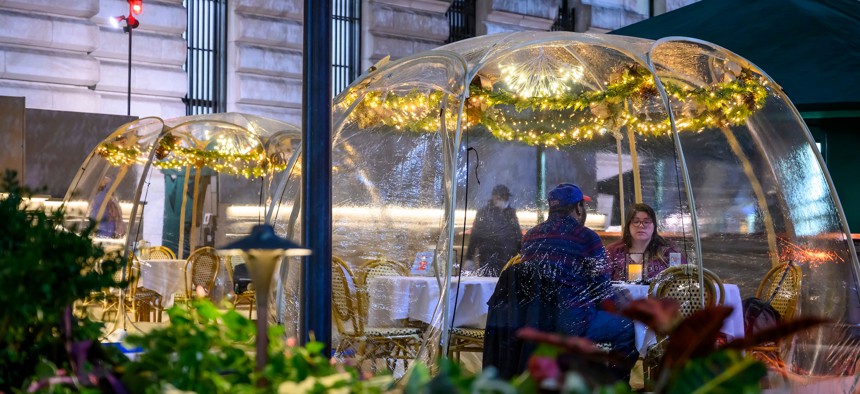 The state will allow indoor dining to resume on Friday in New York City.