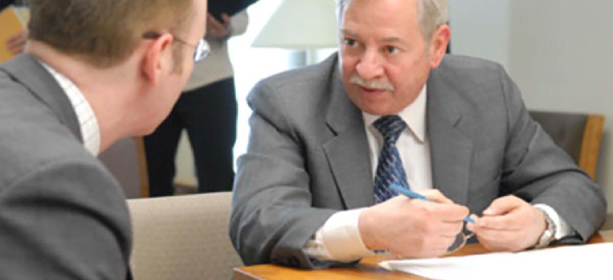 Assemblyman Peter Abbate Jr. following a committee meeting.