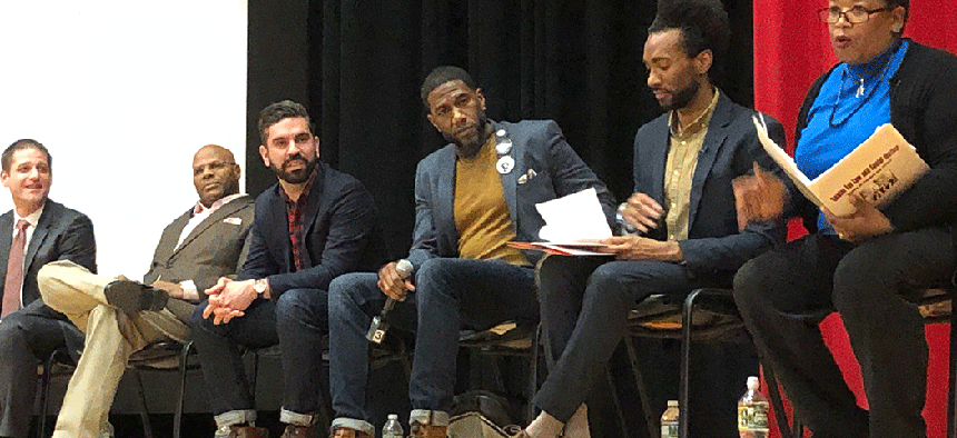 New York City public advocate candidates sit down for a moderated discussion.