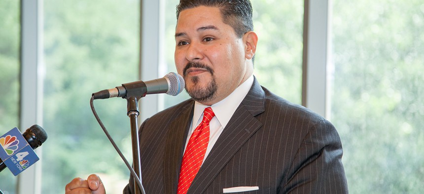 New York City Schools Chancellor Richard Corranza speaks at City & State's Education Summit.