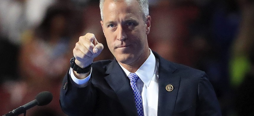 United States Representative Sean Patrick Maloney on Stage During Final Day of the Democratic National Convention