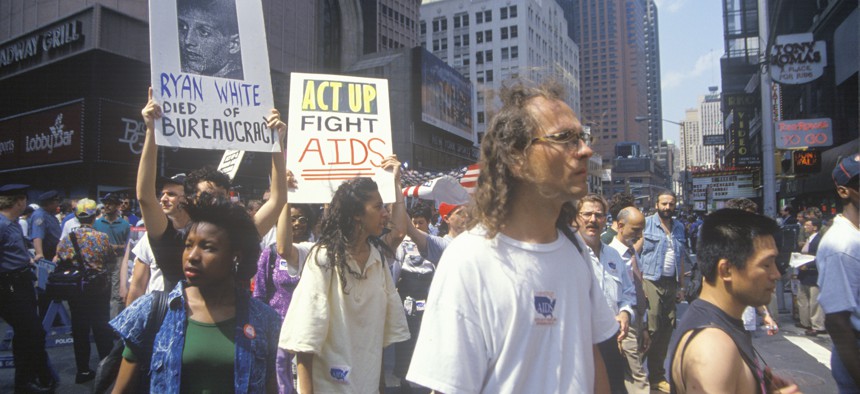 AIDS rally NYC