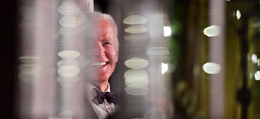 Joe Biden in a tuxedo