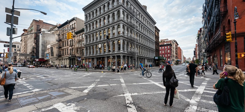 SoHo neighborhood in Manhattan.