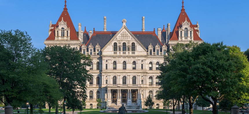 New York State Capitol building in Albany.