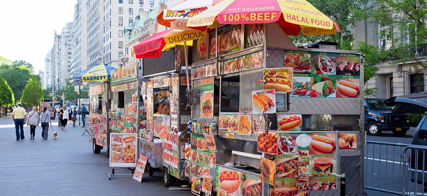 New York City street vendors.