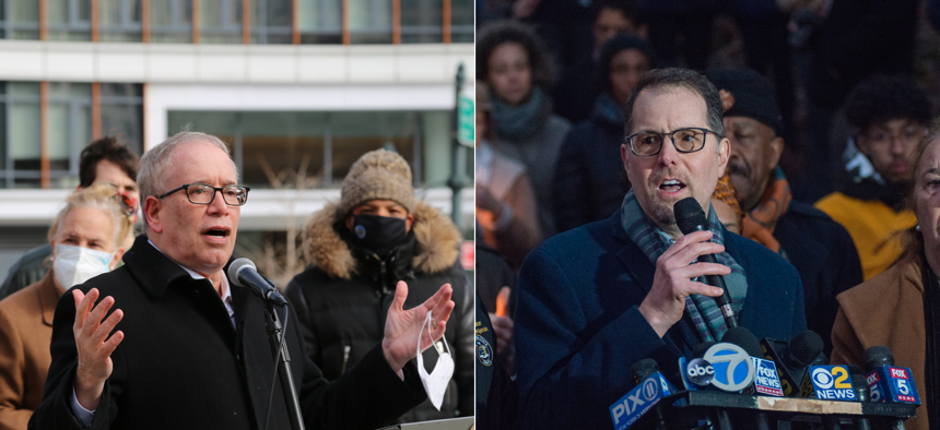 NYC Comptroller Scott Stringer and Council Member Mark Levine