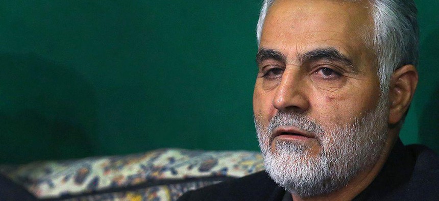 Qasem Soleimani, major general in the Iranian Army of the Guardians of the Islamic Revolution. 