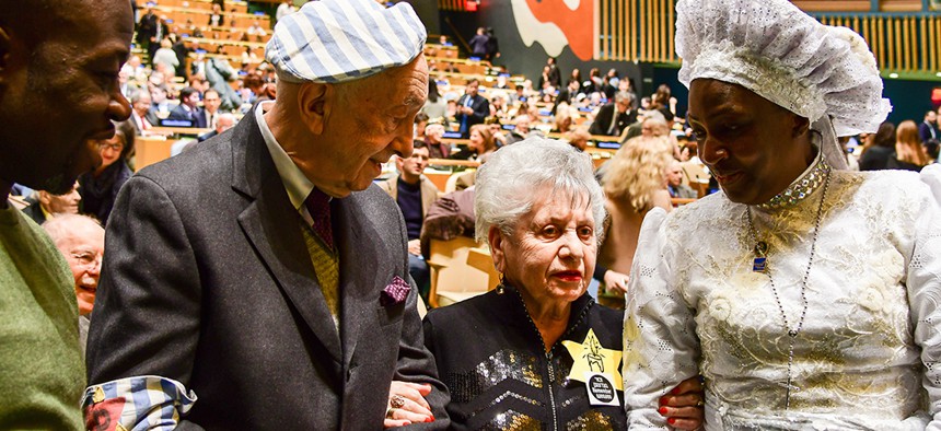 Holocaust Remembrance Day at the United Nations General Assembly in January, 2018.