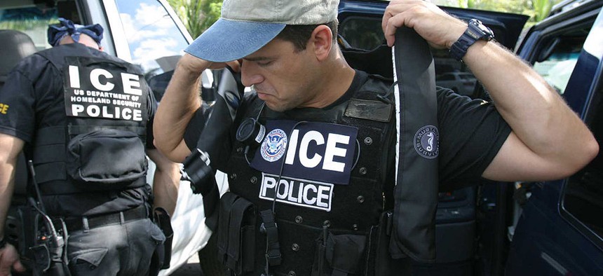 United States immigration and customs enforcement officer