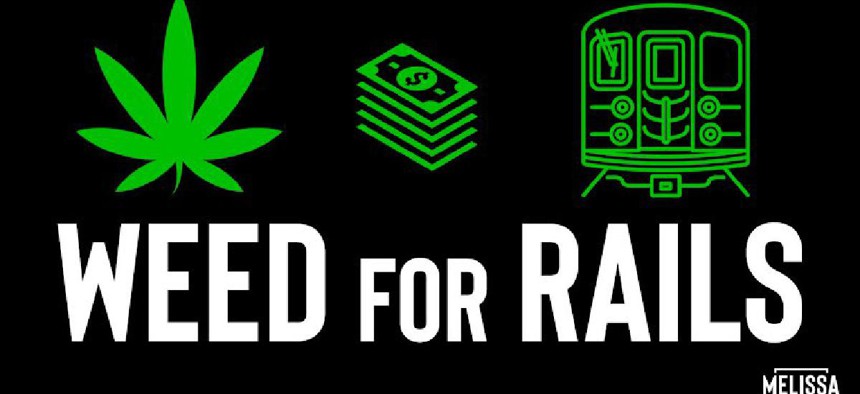 Weed for Rails Campaign flyer