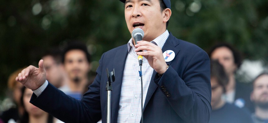 Andrew Yang filed a lawsuit against the New York State Board of Elections for cancelling the state’s Democratic presidential primary.