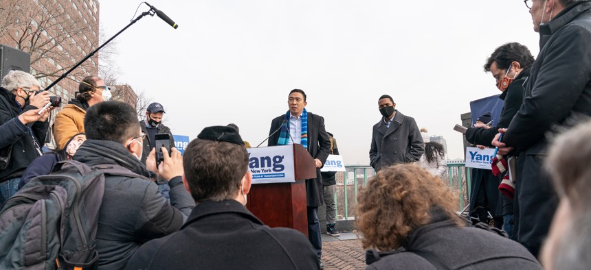 Mayoral candidate Andrew Yang