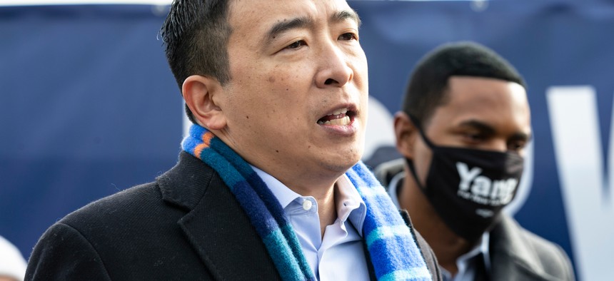 Mayoral candidate Andrew Yang