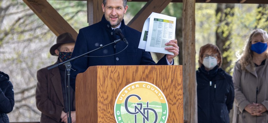 Ulster County Executive Pat Ryan at his Earth Day Press Conference