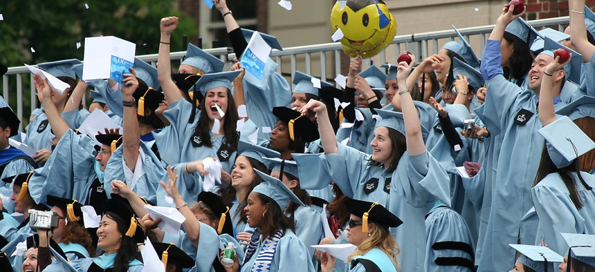 Columbia University received about $12.8 million