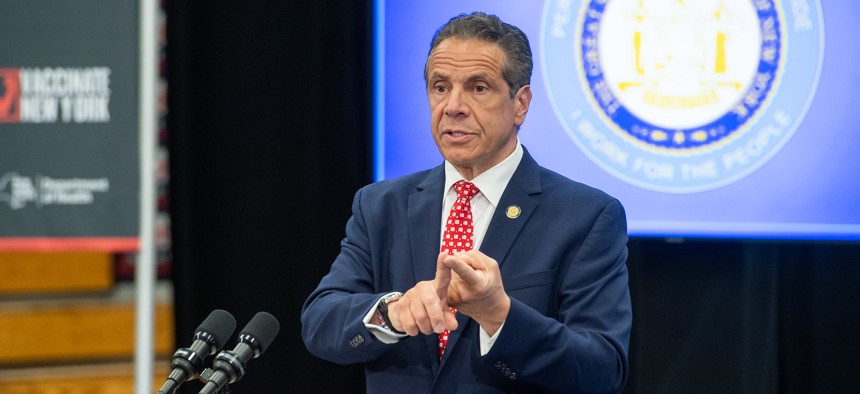 Governor Cuomo on April 29.