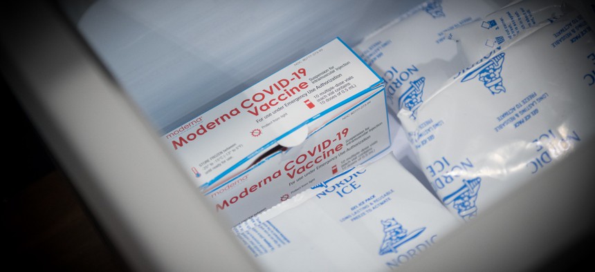 The Moderna COVID-19 vaccine.