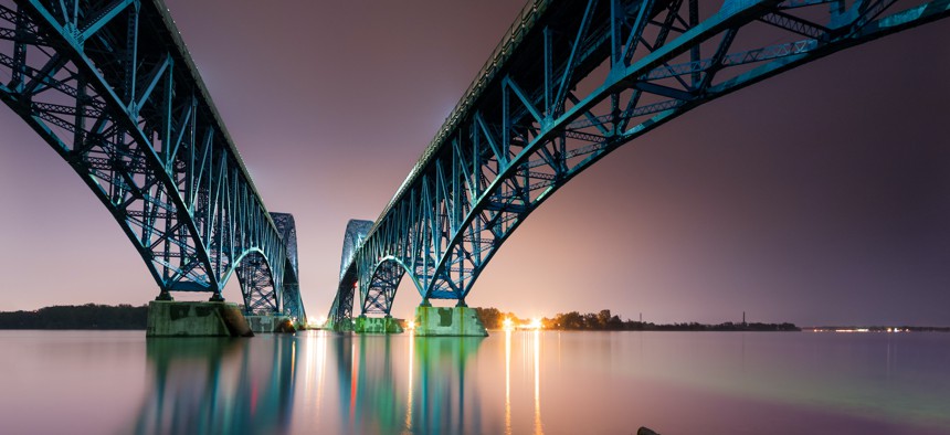 The South Grand Island Bridge spanning the Niagara River.