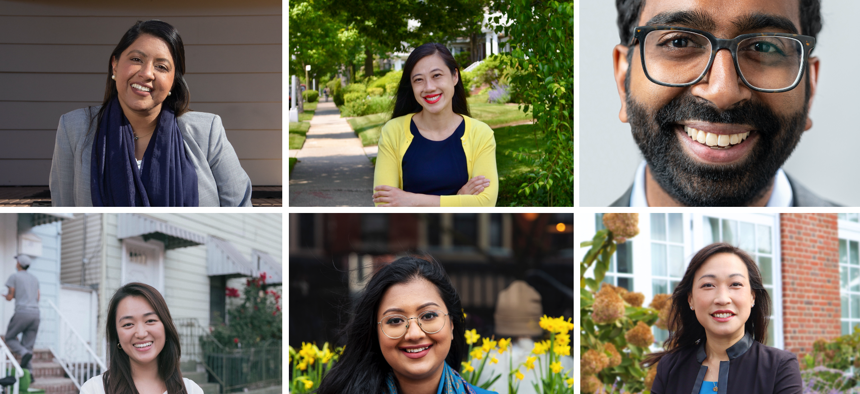 Left to Right: Felicia Singh, Sandra Ung, Shekar Krishnan, Julie Won, Shahana Hanif, Linda Lee