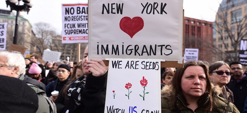 NY immigrant protest