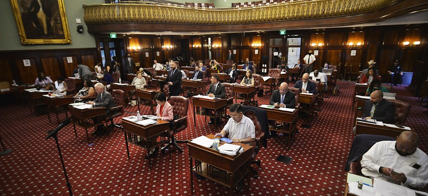 Many New York City Council staffers are still working from home.