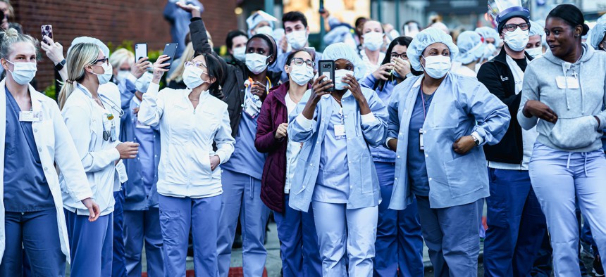 New York state has not yet acted on calls to implement a law already on the books to reduce the risks of infection to front-line, essential workers.