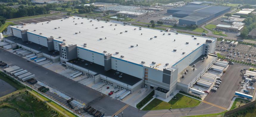 The new Amazon warehouse in Clay, which is north of Syracuse, is one of the company’s largest in the world.