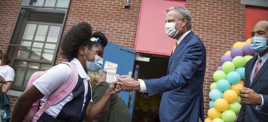 New York City stopped short of requiring students 12 and older to get COVID-19 vaccinations.