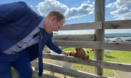 On the day state Attorney General Letitia James released the report that ended Andrew Cuomo’s career, Andrew Giuliani was talking to upstaters at Empire Farm Days.