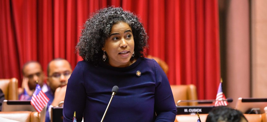 Assembly Member Karines Reyes has been a vocal leader since the onset of the coronavirus pandemic.