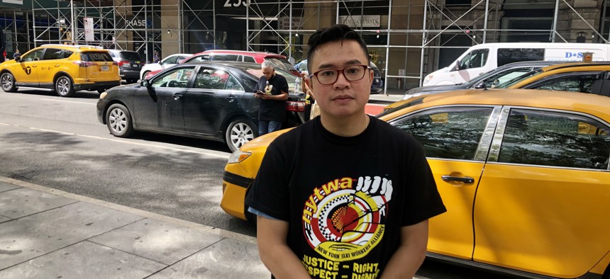 Taxi driver and medallion owner Augustine Tang.