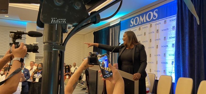 New York State Attorney General Letitia James at Somos last week.