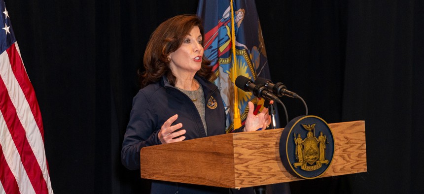 Gov. Kathy Hochul vetoed a bill to create an office advocating for utility consumers.