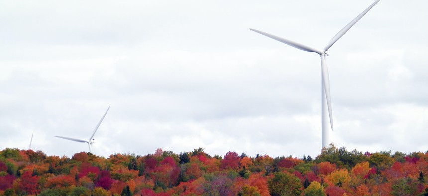 The Maple Ridge wind farm in New York.