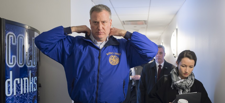 We can all agree on one thing about New York City Mayor Bill de Blasio: He was really tall. 