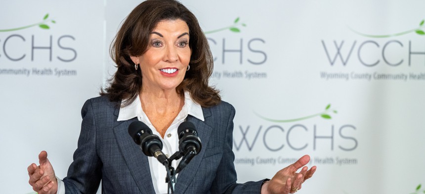 Gov. Kathy Hochul is a new “x-factor” in the state budget equation. 
