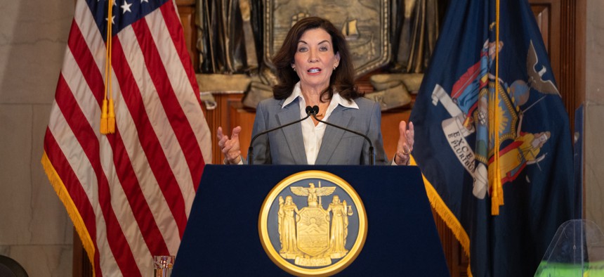 Gov. Kathy Hochul announces New York's winter surge plan 2.0.