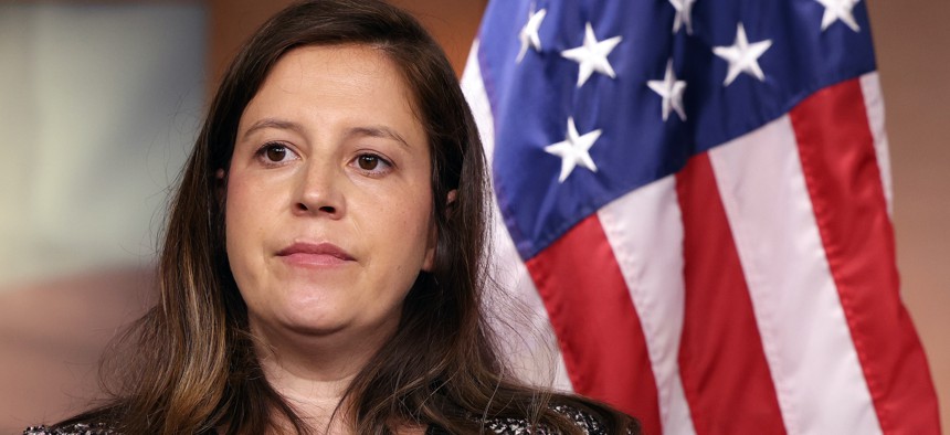 Perhaps no one is a better example of the benefits Republicans who continue to defend the former president have enjoyed than Rep. Elise Stefanik. 