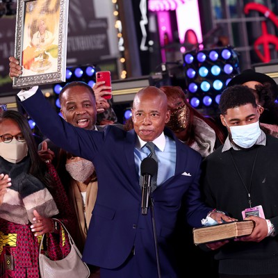 Adrienne Adams, Eric Adams and Hochul in the first week of 2022 - Vimarsana News