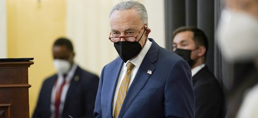 U.S. Senate Majority Leader Chuck Schumer in Washington, D.C., on Jan. 6, 2022.