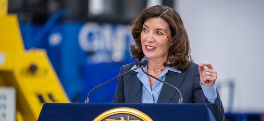 The budget process will be a test for Gov. Kathy Hochul as she runs for a full term in office.