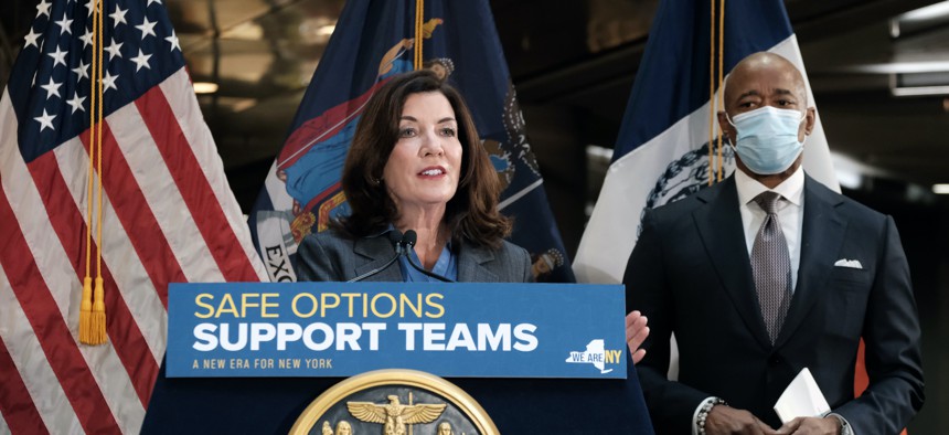 Gov. Kathy Hochul's executive budget includes a number of New York City-specific items that are sure to keep new Eric Adams pretty happy.