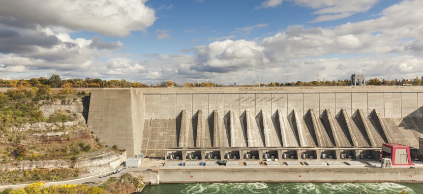 The Robert Moses Hydroelectric Dam in Lewiston, NY.