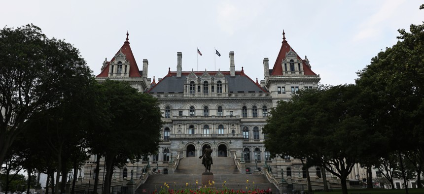 The New York State Capitol is seen on August 11, 2021 in Albany, New York. 