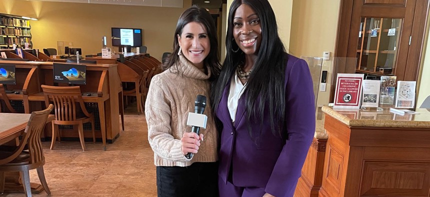 Skye and Bronx Borough President Vanessa Gibson.