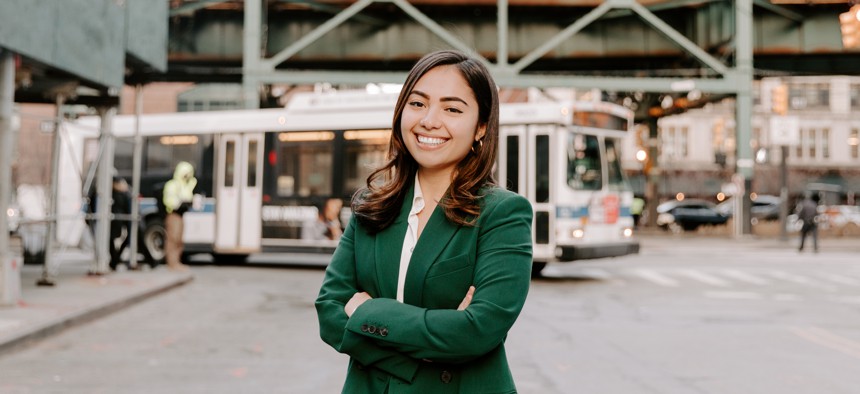 Kristen Gonzalez is hoping to win a newly created state Senate district with the help of the New York City chapter of the Democratic Socialists of America.