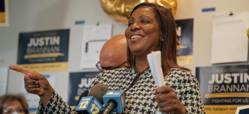 State Attorney General Letitia James faces no major opponent in the June primary.