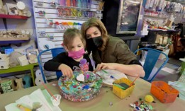 City council member Julie Menin with her daughter.